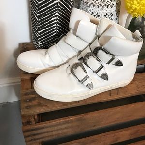 White leather high tops by Nightwalker
